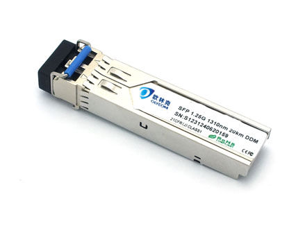 1.25G, dual fiber, 20KM, LC, DDM (OSPL1G20D)