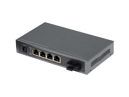 Managed 10/100/1000M 1F + 4UTP fiber switch (TA714W-GE)