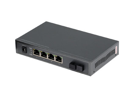 10/100/1000M 1F + 4UTP POE fiber switch (TA714-PSE-GE)