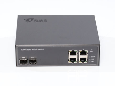 Managed 10/100/1000M 2F to 4UTP POE fiber switch (TA724W-PSE-GE)