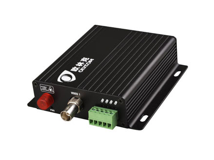 1ch video Tx + 1ch RS485 data Rx video optical converter (OM610-1V↑1D↓WT/R)