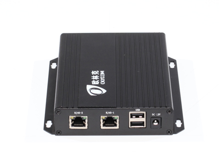Compressed two RJ45 ports with USB (KM) HDMI Extender (OM615-CH2RKM-T/R)