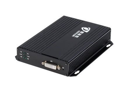 Compressed one fiber port with USB (KM) DVI Video Optical Converter (OM615-CD1FKM-T/R)